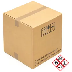 KK Verpackungen 80 Gefahrgut Kartons 390 x 390 x 430 mm Wellpappe Versandkartons Gefahrstoffe