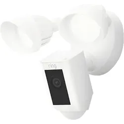 RING Floodlight Cam Wired Plus - White, Überwachungskamera