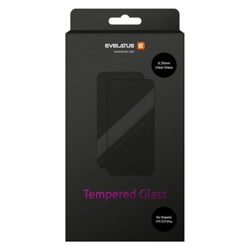 Evelatus Xiaomi mi 11T/11T Pro Clear glass 0.33mm (Xiaomi 11T Pro, Xiaomi Mi 11T 5G) (EVELATUS)
