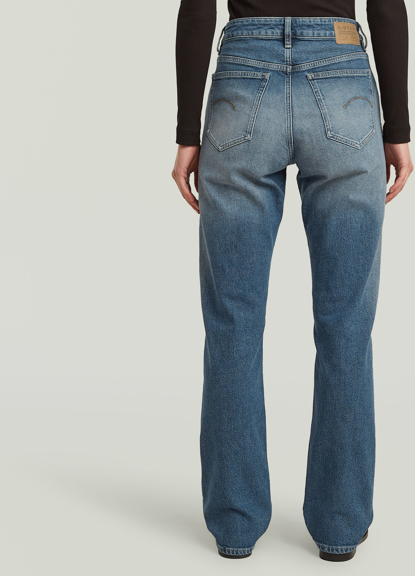 Straight-Jeans G-STAR "Iggie Wmn", Damen, Gr. 30, Länge 32, blau (faded antalya blau), Denim/Jeans, Obermaterial: 99% Baumwolle, 1% Elasthan, straight fit, Jeans Straight-Jeans, Mid Rise faded antalya blau 30, Länge 32