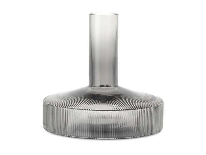 Ferm Living Carafe à vin Ripple Gris fumé
