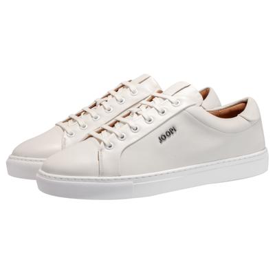 Sneaker JOOP "tinta coralie sneaker yd6", Herren, Gr. 43, Rindsleder, weiß, Schuhe Sneaker