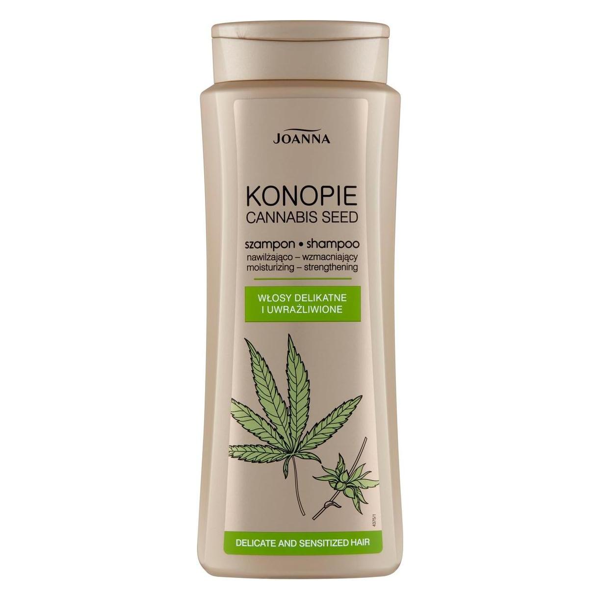 Joanna Hemp Moisturizing And Strengthening Shampoo For Delicate And Sensitive Hair 400Ml (Flüssiges Shampoo, 400 ml) (33080512)