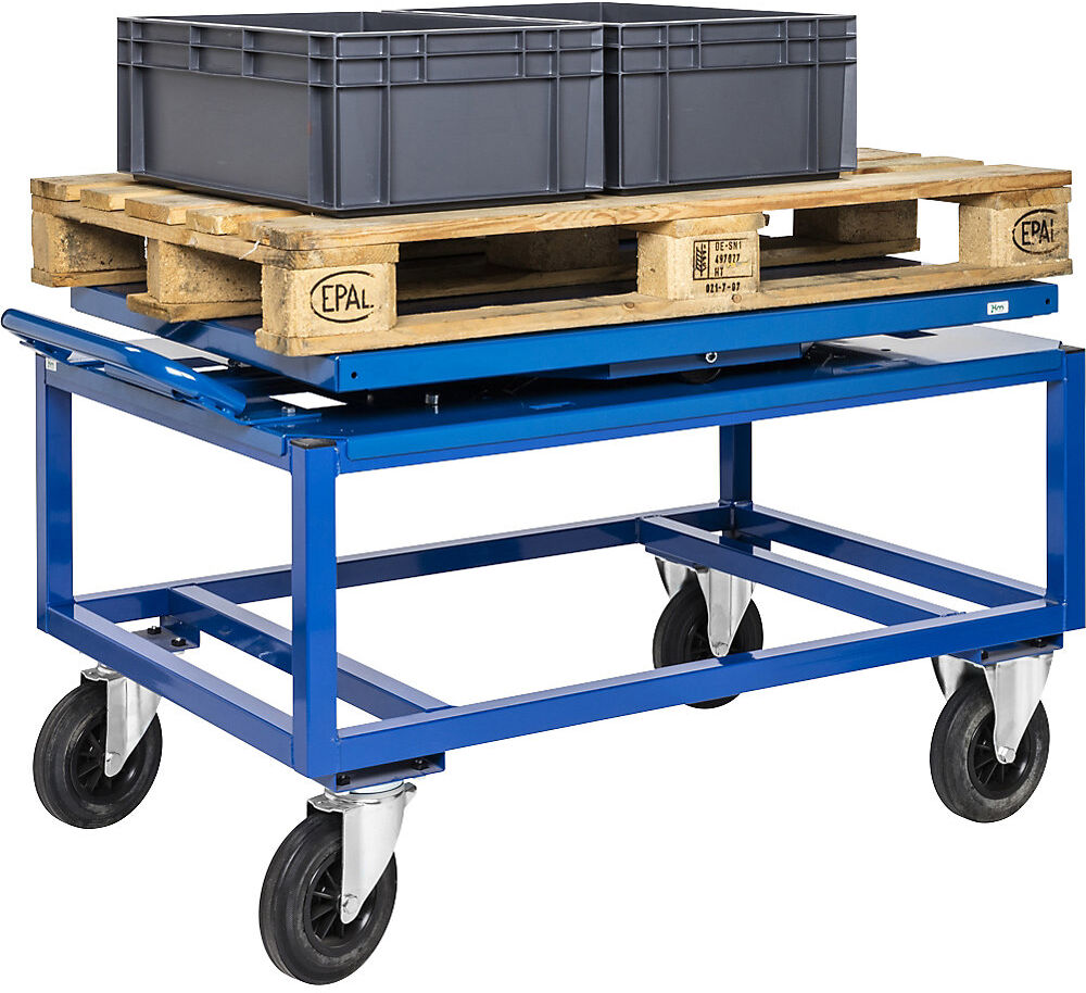 Kongamek Schwenkteller, Tragfähigkeit 800 kg, blau