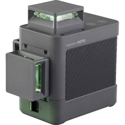 HOTO QWFGJ002 Kreuzlinienlaser grüner Laser Reichweite (max.): 30m