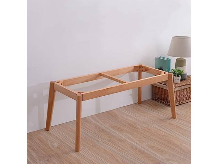 Tischgestell Holz, Buche Tischbeine,Höhe 45cm Robuste Holz-DIY-Möbel-Tischbeine,Couchtischbeine mit Schrauben für Küchen & Ess DIY-Tisch Tischfüße Holz Möbelfüße (142x62cm)