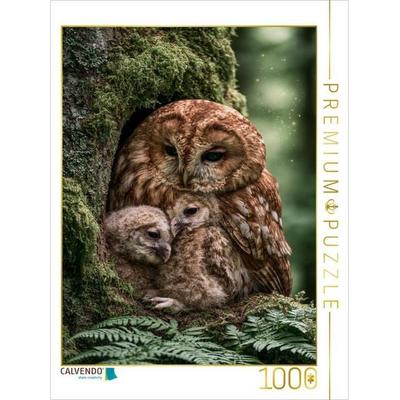 CALVENDO Puzzle Geborgenheit zwischen uralten Eichen | 1000 Teile Lege-Größe 64x48cm Foto-Puzzle für glückliche Stunden