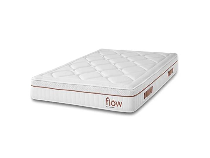 Cecotec Hybridmatratze Flow HybridSpring Fresh 6000 90x190. Mehrschichtig, Höhe 30 cm, HR-Schaumkern, mittlere bis hohe Festigkeit, Schichten aus Mikrofedern, Faser und Hyper Soft