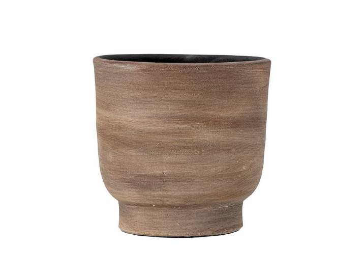 Blumentopf Ty – aus braunem Terrakotta - Braun - Luxusbetten24