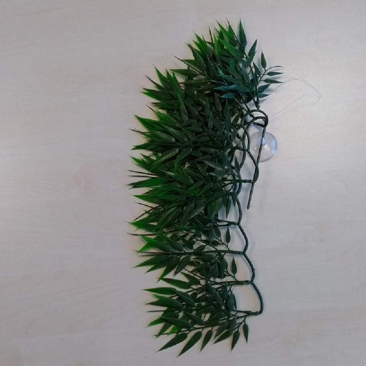 Groene kunstplant bamboe hangplant voor natuurlijke decoratie in huis