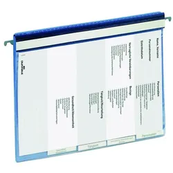 Durable 5er-Pack Personalhefter Kunststoff 5x kaufmännische Heftung blau blau