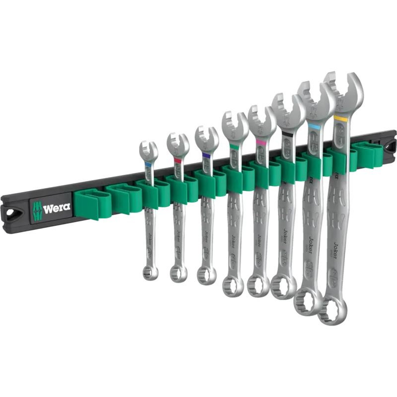 Wera 9642 Magnetleiste 6003 Joker Imperial 1, 5-teilig (Ringmaulschlüssel-Satz, zöllig)