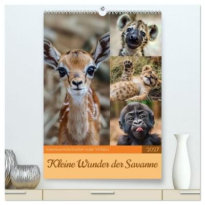 Kleine Wunder der Savanne (hochwertiger Premium Wandkalender 2027 DIN A2 hoch), Kunstdruck in Hochglanz