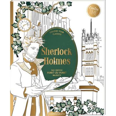 S.Holmes - Das gr. Punkt-zu-Punkt-Malbuch (Creative Time), Broschur von Ludovic Sallé, Coppenrath Verlag GmbH & Co. KG