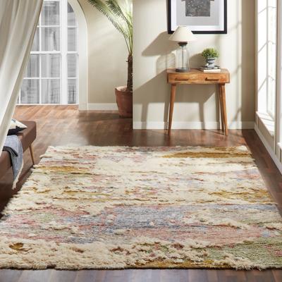 Rio Carbon Loft Silkina Rose Multi Shag Area Rug
