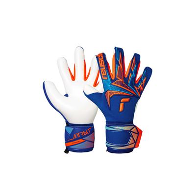 Torwarthandschuhe REUSCH "Attrakt Freegel Advance", Damen, Gr. 9, blau, Materialmix, 25% Polyester, 5% Polyamid, 3% Lederimitat, Handschuhe, mit Komfort und zuverlässiger Stabilität