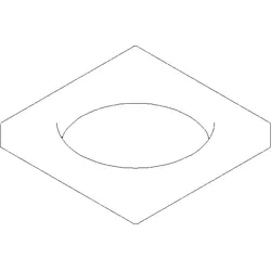 Dornbracht Rosette EHM-WT MEM - chro 092778007-00 60x60x25_chrom