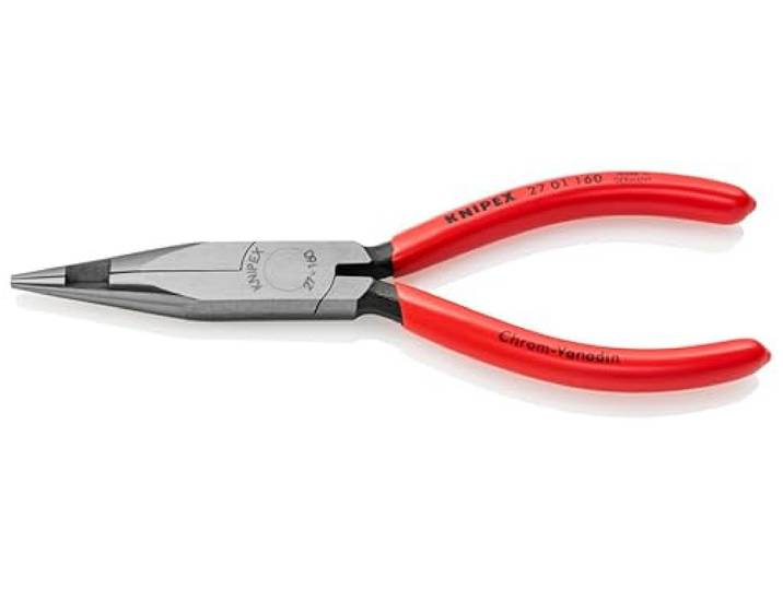 Knipex Platspitse tang met middensnijder (telefoontang) met kunststof bekleed 160 mm 27 01 160