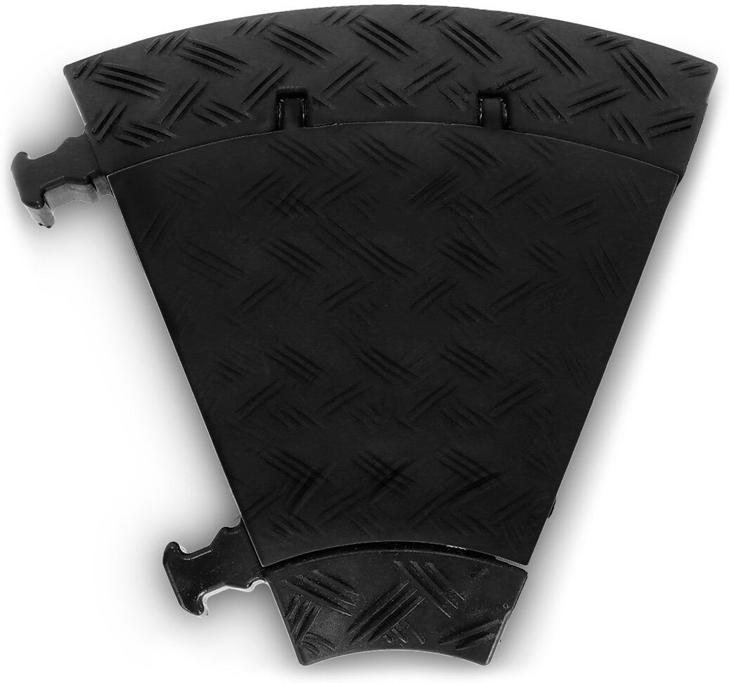 Defender Mini C Mk2   Left   Black - Kabelbrücke 3 Kanäle   Schwarz   45° Bogen Links