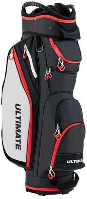 Costway 9.5 Inch Golf Cart Bag with 14 Way Dividers Top Organizer-Black