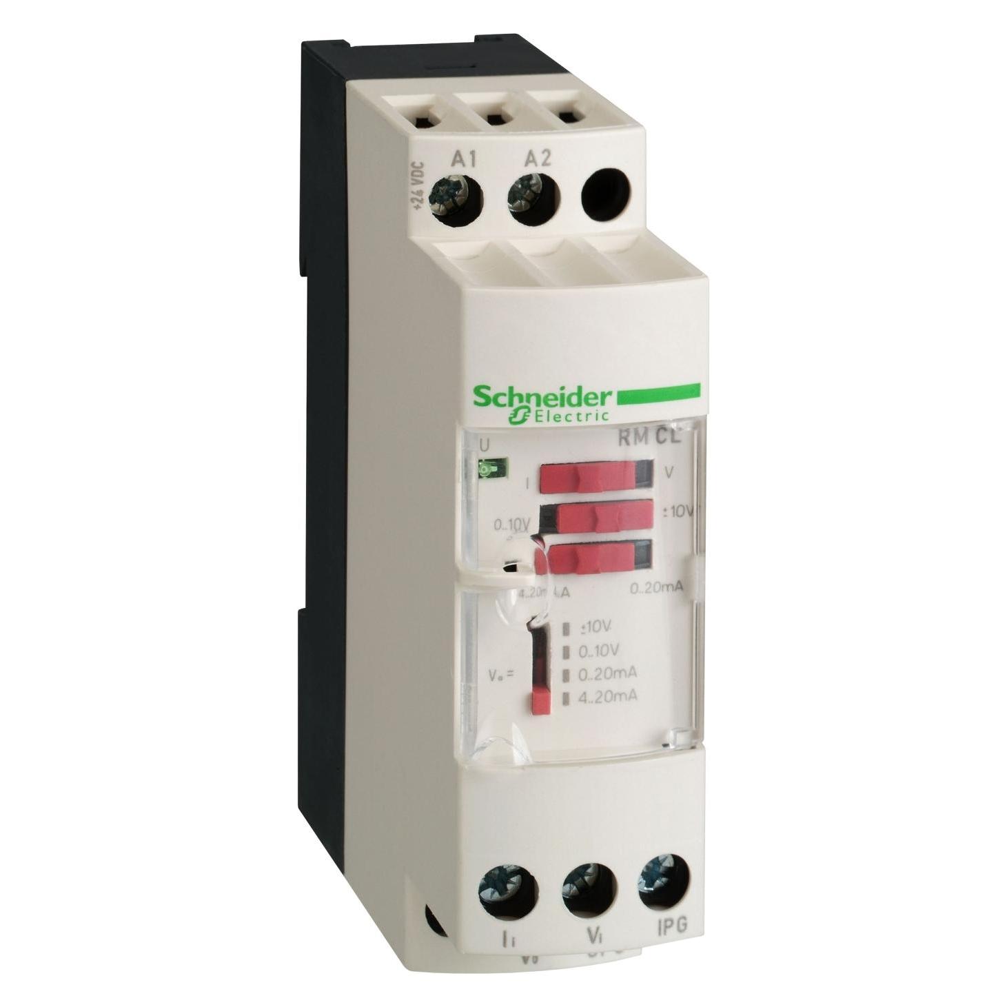Schneider Electric Messumformer U/I, 0-10 V/+-10 V/0-20 mA/4-20 mA, 0-10 V/+-10 V/0-20 mA/4-20 mA (RMCL55BD)