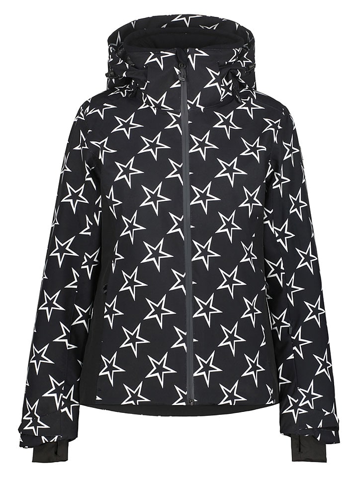 Icepeak Ski-/ Snowboardjacke "Fowler" in Schwarz/ Weiß - 42