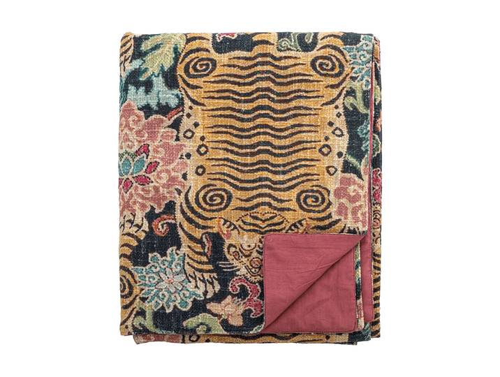 Bloomingville Lester plaid Multicolore, 152x127 cm