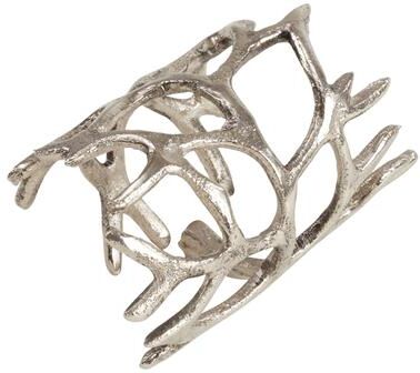 Saro Lifestyle Antlers Napkin Rings With Wrapped Design (Set of 4)
