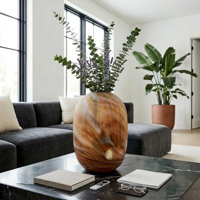 Sagebrook Home Marseille Brown Glass Vase