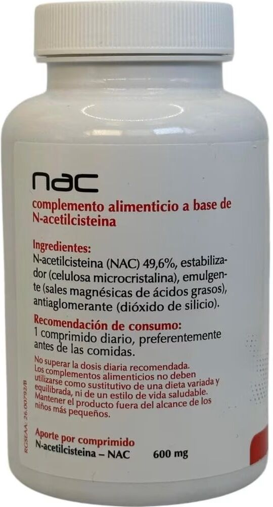 Artesania Agrcola Artesanía Agrícola N-Acetilcisteína 600 Mg, 120 Cápsulas Talla Única Unisex