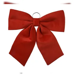 Christmas Decorations Schleife 52cm Samtoptik Große Weihnachtsschleife Textilschleife Tannenbaum Anhänger Christbaumschmuck Deko Weihnachtsdeko Weihnachtsrot Rot