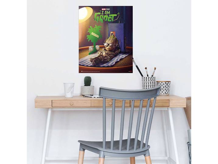 Poster I am Groot Papier Vert 40 x 50cm