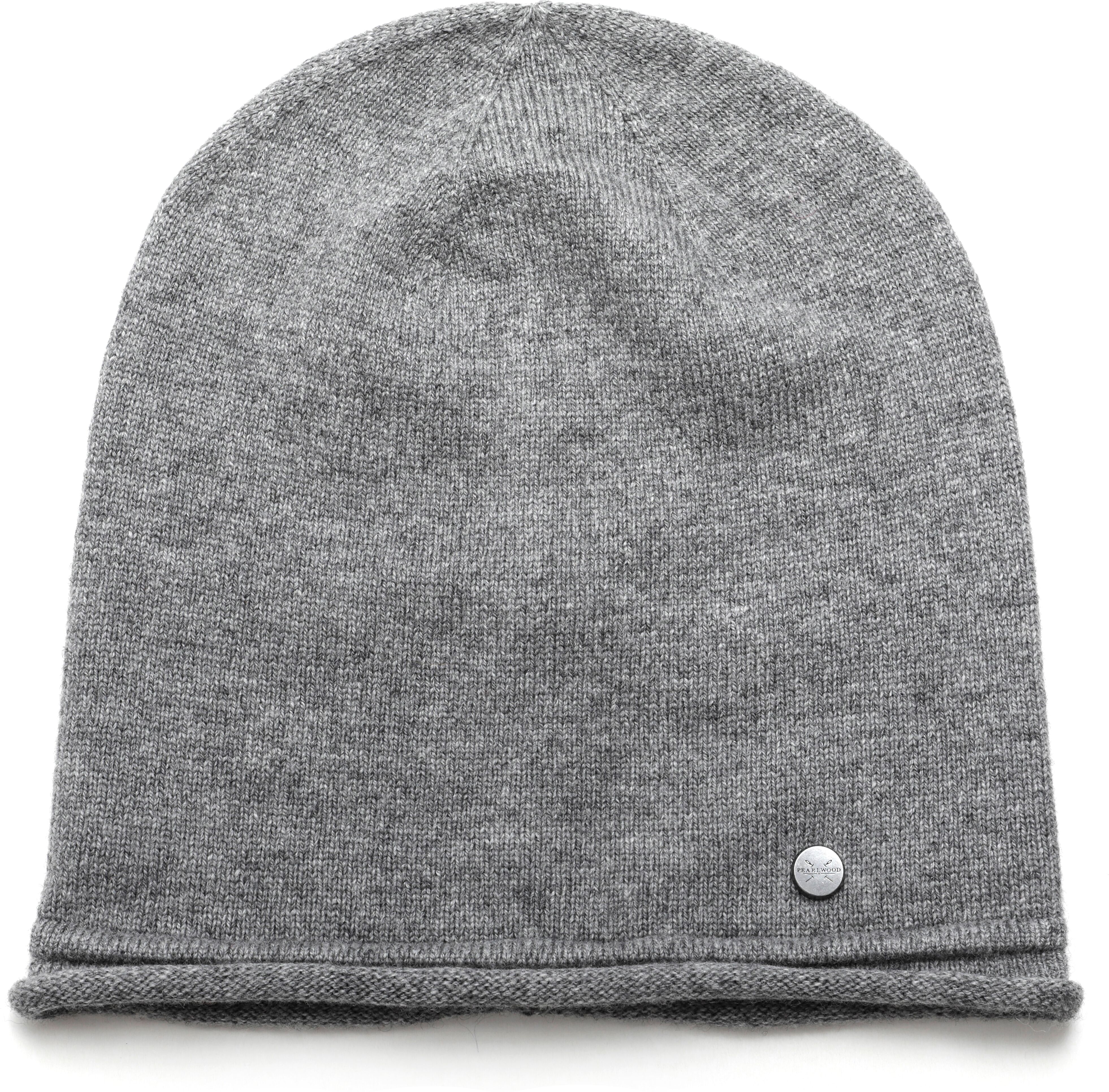 Strickmütze PEARLWOOD "CODY", grau (graphit), Feinstrick, Materialmix, unifarben, Mützen Strickmütze, Feinstrick, Temperaturregulierend graphit Einheitsgröße