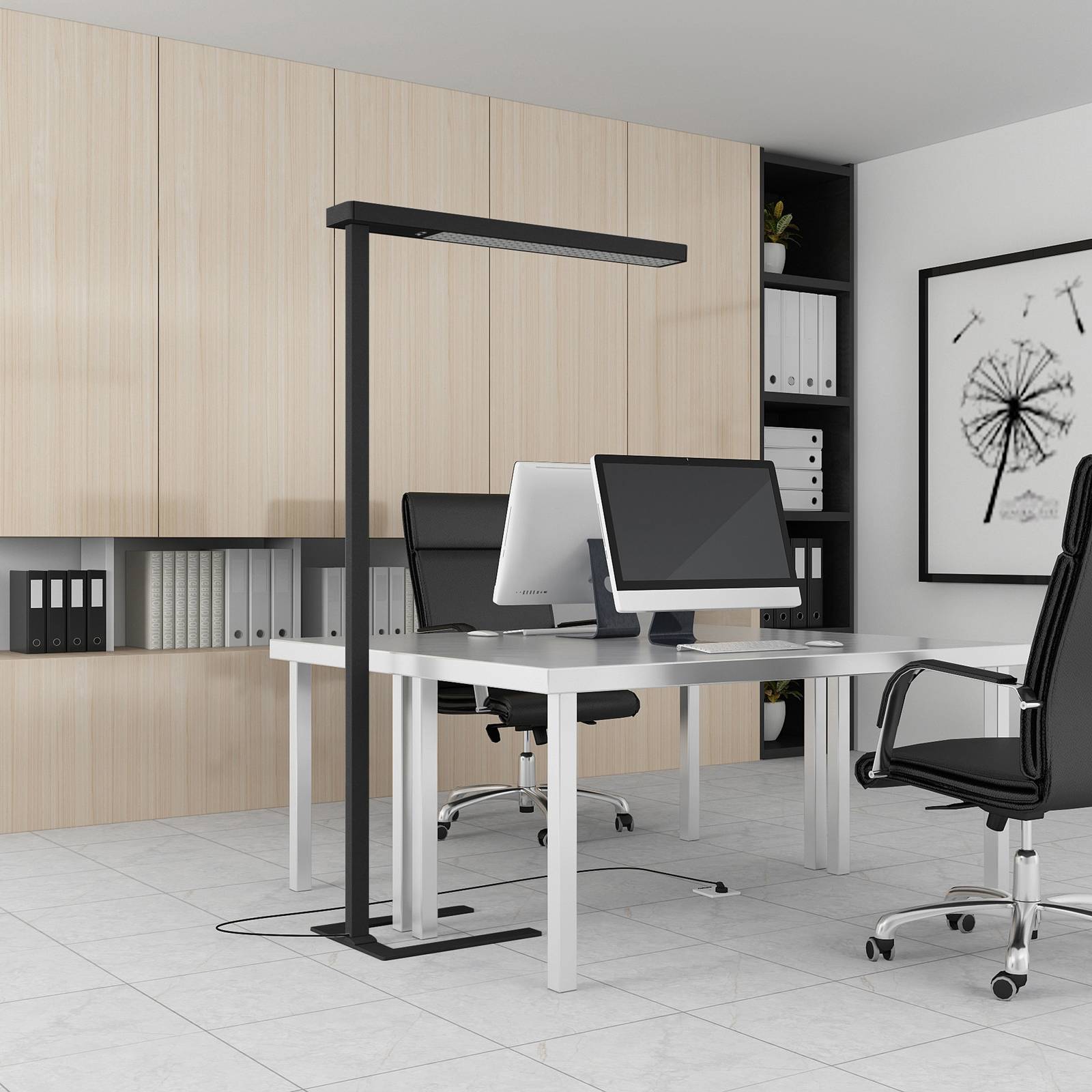 Floor Lamp Susi Arcchio, dimmable, Black, Workroom / Office, Aluminium, Modern, Floor Lamp