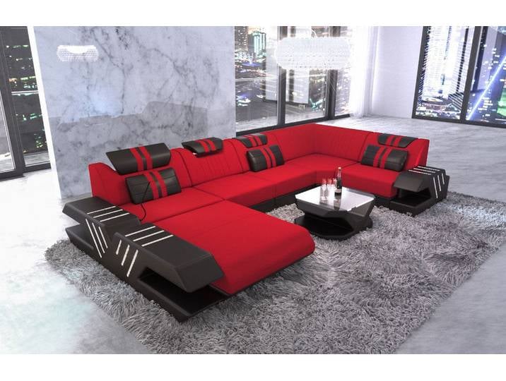Couchlandschaft Venedig U-Form in Stoff