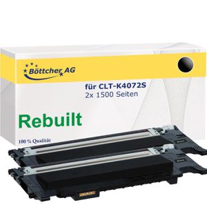 kompatibel für Samsung CLT-K4072S schwarz 2x Kompatibler Toner , 2 Stück