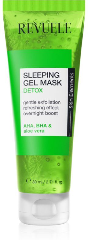 Revuele Sleeping Gel Mask Detox detoxifying skin mask night 80 ml