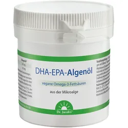 Dr. Jacob's DHA-EPA-Algenöl Kapseln Omega-3-Fettsäuren vegan 60 St