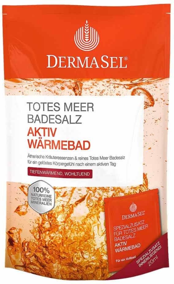 Dermasel Totes Meer Badesalz+Aktiv Wärme Spa 1Pck
