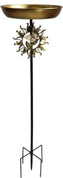 Uplifted Finds Garden Birdbath Sturdy Iron Standing Outdoor Vintage Bird Bath Bowl For Patio Yard a