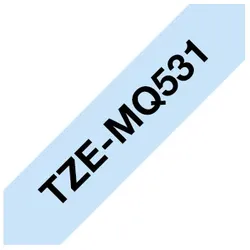 Brother TZEMQ531 Etiketten erstellendes Band Scwarz auf blau TZe
