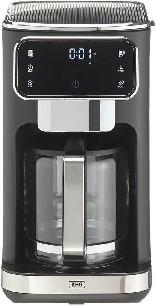 KHG Kaffeeautomat  KA-188 DMSE ¦ schwarz ¦ Metall,Glas,Kunststoff,Edelstahl ¦