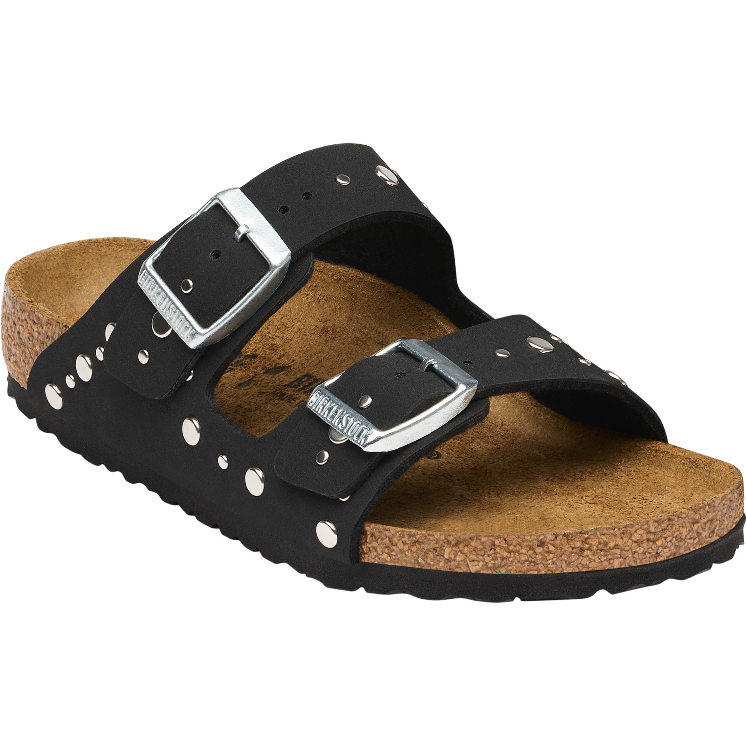 Birkenstock Arizona Rivet Border Birkibuc Narrow Sandalen Kinder Sandalen schwarz Größe 37 Lifestyle