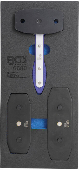 Insert de servante d'atelier 1/3 : Jeu d’outils repousse-pistons avec fonction cliquet Kraftmann ; BGS technic (6680)