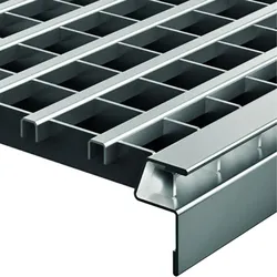 ACO Designrost Abdeckrost Lichtschächte begehbar, 1250x600 mm, Längsprofilrost,Stahl verzinkt