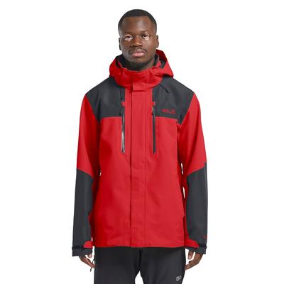 Funktionsjacke JACK WOLFSKIN "JASPER 2L JKT M", Herren, Gr. XXXL (60), sirenrot, Obermaterial: 100% Polyester. Futter: 100% Polyester, Jacken Funktionsjacke, mit TEXAPORE 2L, atmungsaktiv, winddicht, wasserdicht