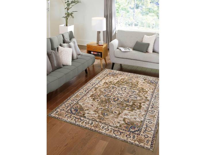 Exquisite Brücken und Teppiche mit orientalischem Flair, Grün, Größe 282 (200x290 cm)