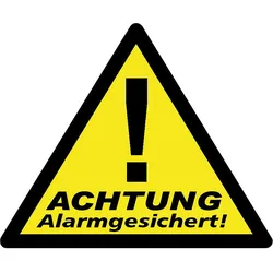 Aufkleber Videoüberwachung WAK-A, 70x85mm VPE=3 Stück Indexa
