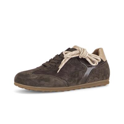 Sneaker GABOR "Sneaker low", Damen, Gr. 39, braun, Schuhe Sneaker