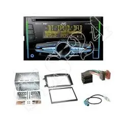 Radioeinbauset 2-DIN Mercedes Viano CLK C-Klasse + JVC KW-DB93BT Autoradio DA...